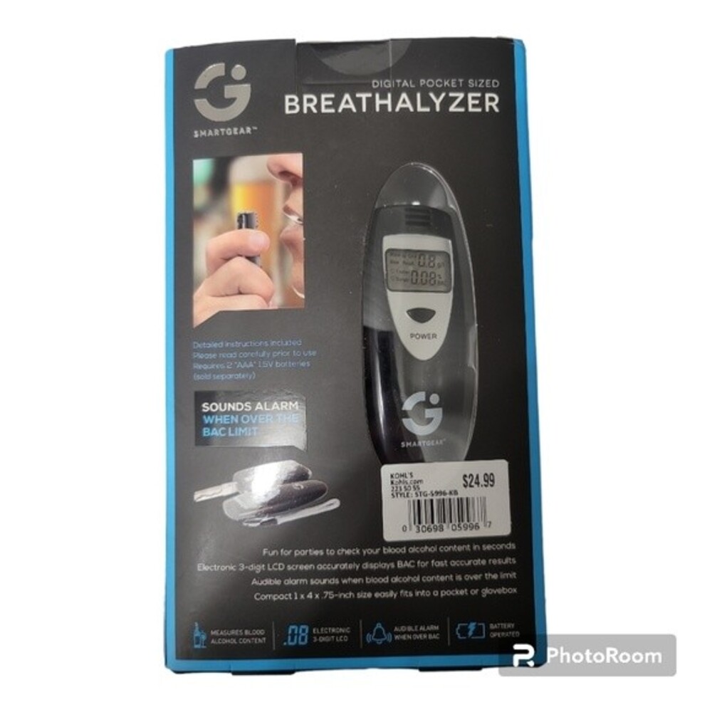Smartgear Digital Pocket Size Breath-alyzer - Picture 2 of 12